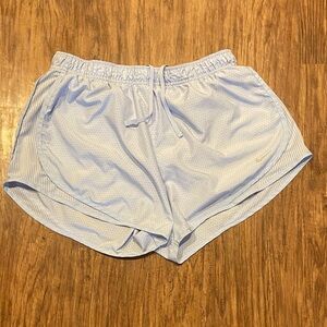Nike dry fit baby blue mesh athletic shorts size XL